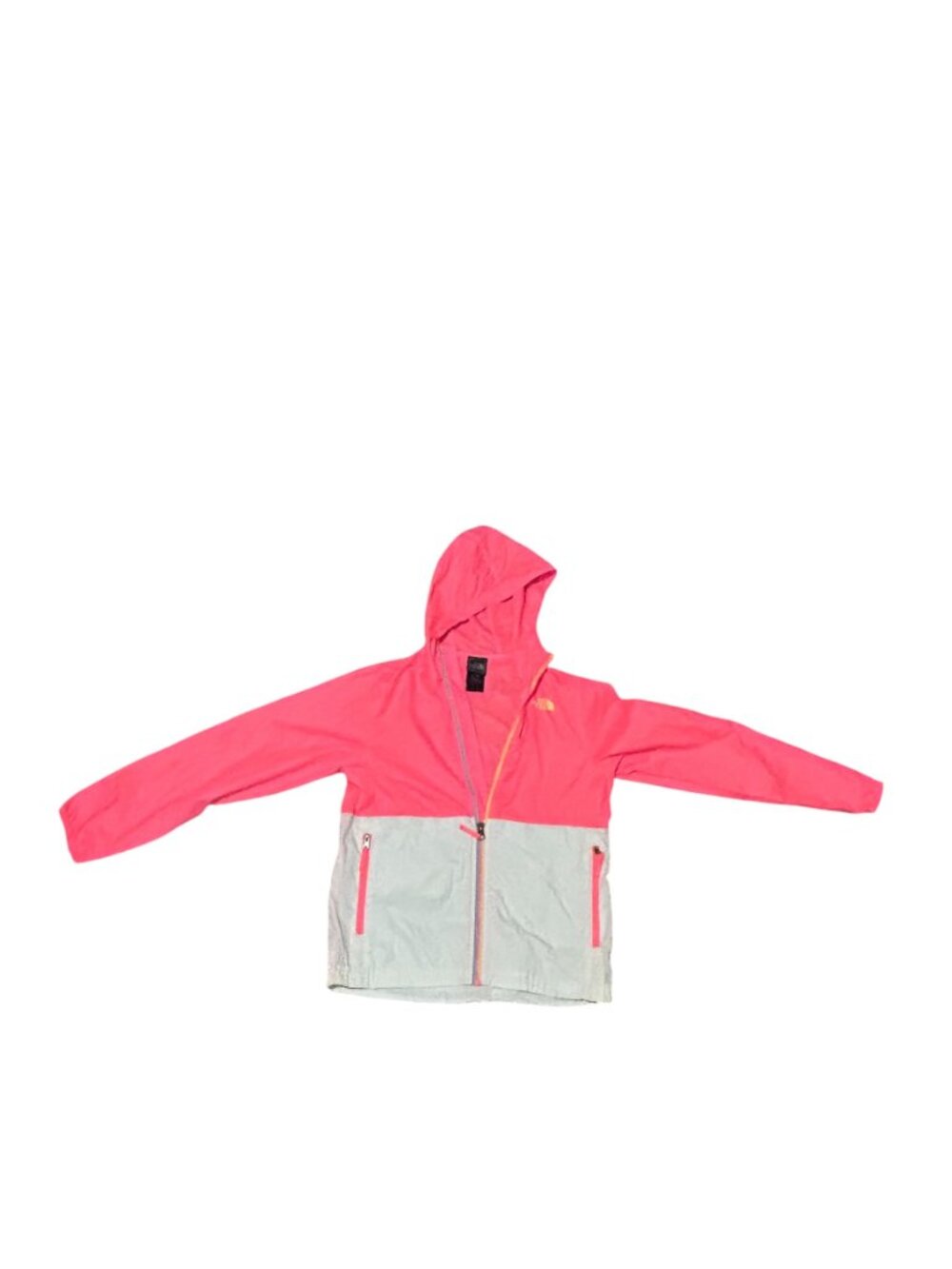 Girl's North Face Hooded Jacket Lightweight - Picture 3 of 5